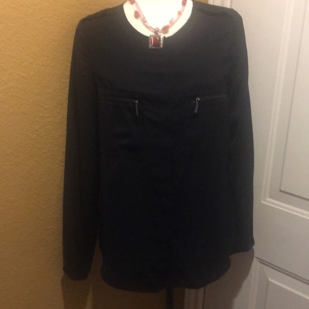 Mossimo long sleeve black blouse size XS
